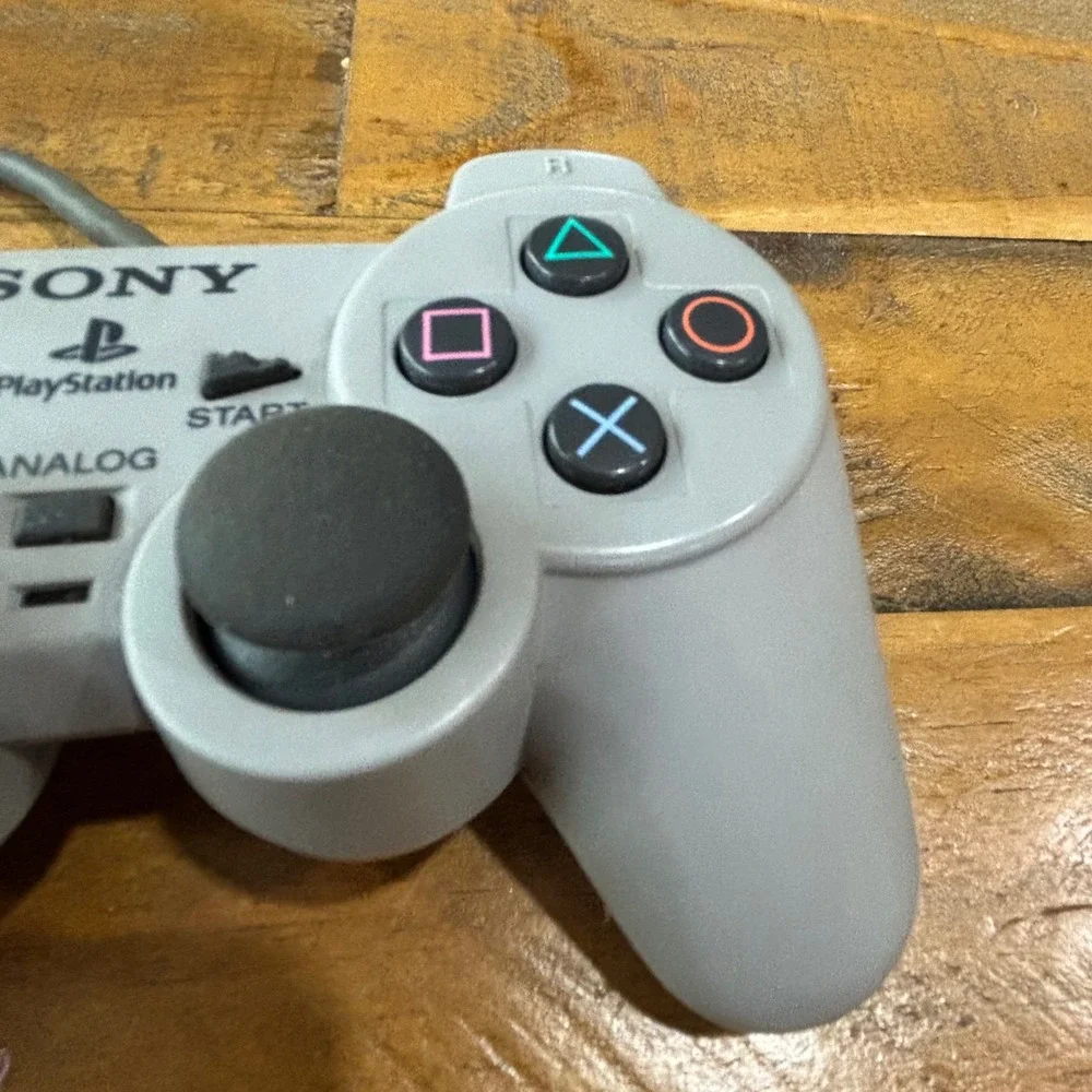 Sony PlayStation DualShock Analog Controller Gray SCPH-1200 PS1 Wired Not Tested